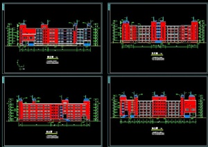 某中学教学综合楼建筑设计方案图