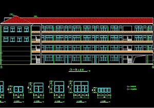 某中学教学楼建筑设计全套施工图