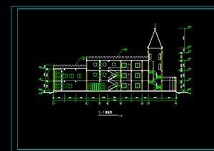 某欧式幼儿园建筑设计方案图（dwg格式）