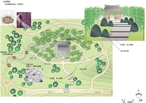 某庭园景观初步规划设计方案图