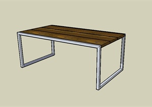 某园林景观坐凳设计SU(草图大师)模型2