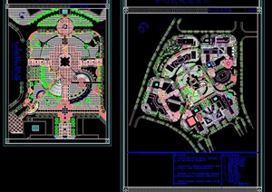 某广场景观规划设计总平面图