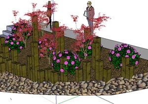 园林景观之花池设计SU(草图大师)模型
