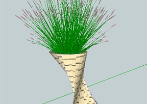 设计素材之盆景植物设计素材SU(草图大师)模型1