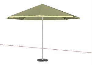 设计素材之遮阳伞素材SU(草图大师)模型