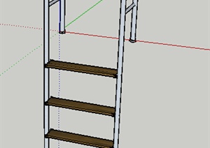 设计素材之现代扶梯设计SU(草图大师)模型