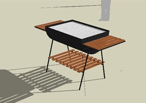 设计素材之户外烧烤炉子设计SU(草图大师)模型