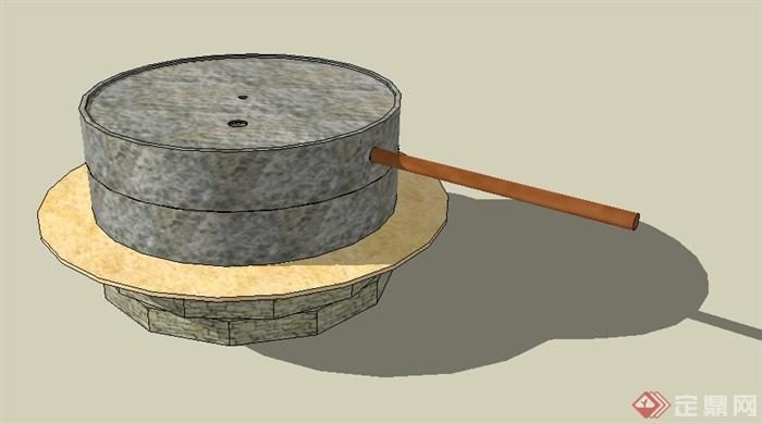 一个石磨 sketchup模型(1)