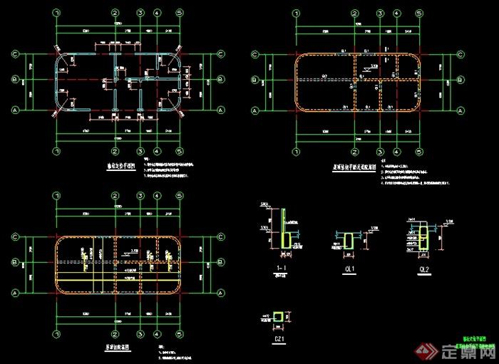 某变电房管理房建筑设计施工图纸（含结构设计）(3)