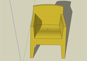 一个室内坐凳设计SU(草图大师)模型