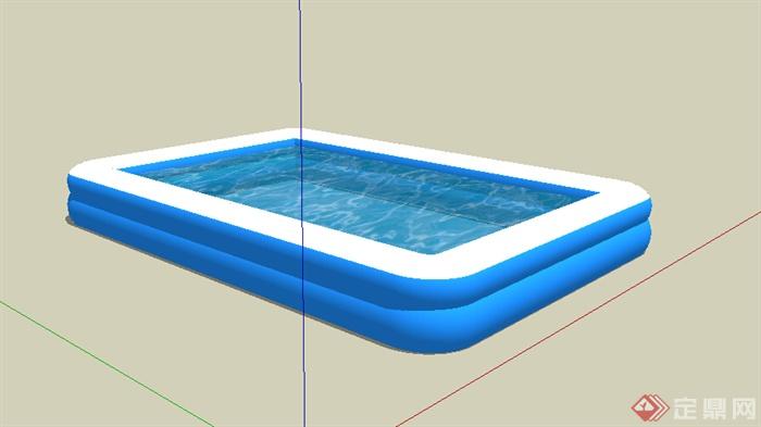 某体育运动水池设计SU模型(1)