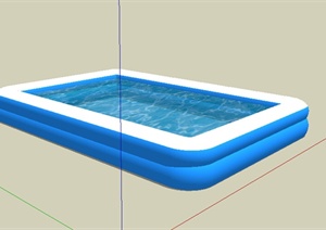 某体育运动水池设计SU(草图大师)模型