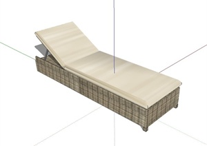 某沙滩床设计SU(草图大师)模型
