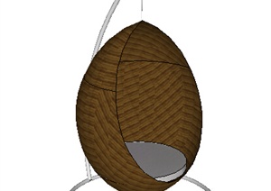设计素材之摇椅素材设计SU(草图大师)模型