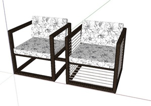 某室内座椅设计SU(草图大师)模型