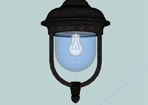 一盏壁灯设计SU(草图大师)模型