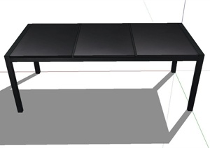 一张室内桌子设计SU(草图大师)模型