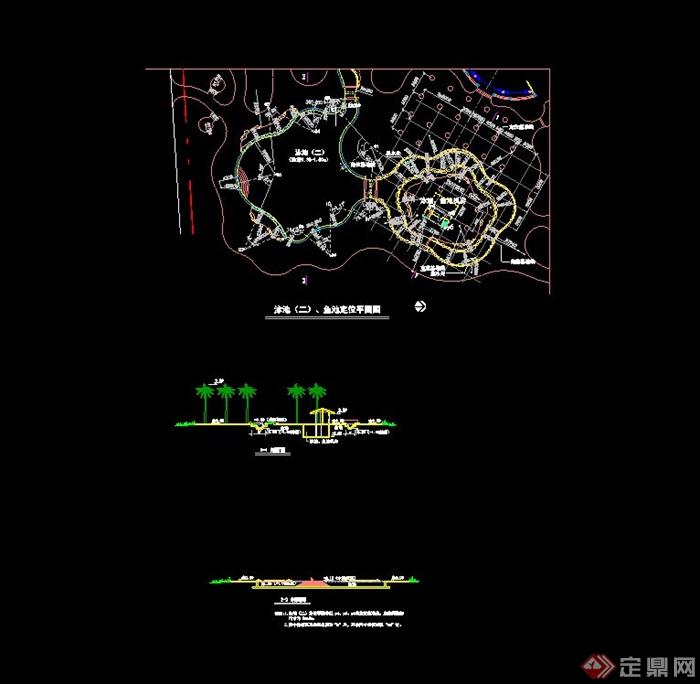 景观泳池鱼池设计施工图(1)