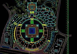 某广场景观照明系统施工图CAD格式