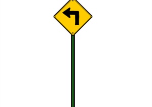 某路标标志设计SU(草图大师)模型