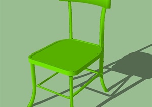 一个绿凳子设计SU(草图大师)模型
