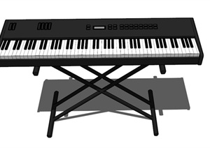 某现代电钢琴SU(草图大师)模型