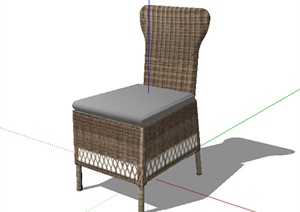 某室内沙发坐凳SU(草图大师)模型素材