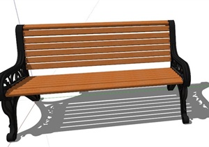 某现代公园长椅SU(草图大师)模型