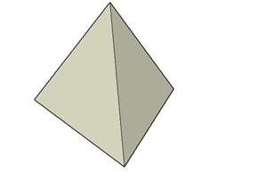 一个三角五金构件设计SU(草图大师)模型
