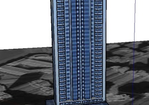 某高层住宅建筑设计SU(草图大师)模型（4）