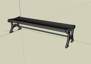某园林景观室外坐凳模型设计SU(草图大师)