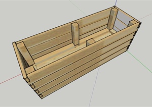 设计素材之木箱素材设计SU(草图大师)模型