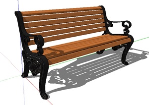 园林欧式景观椅子设计SU(草图大师)模型