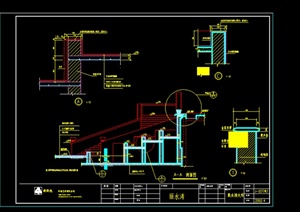 某园林景观台阶设计施工图CAD图纸