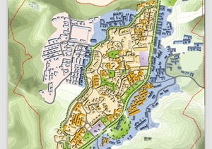 山西某历史文化名村规划设计总平图